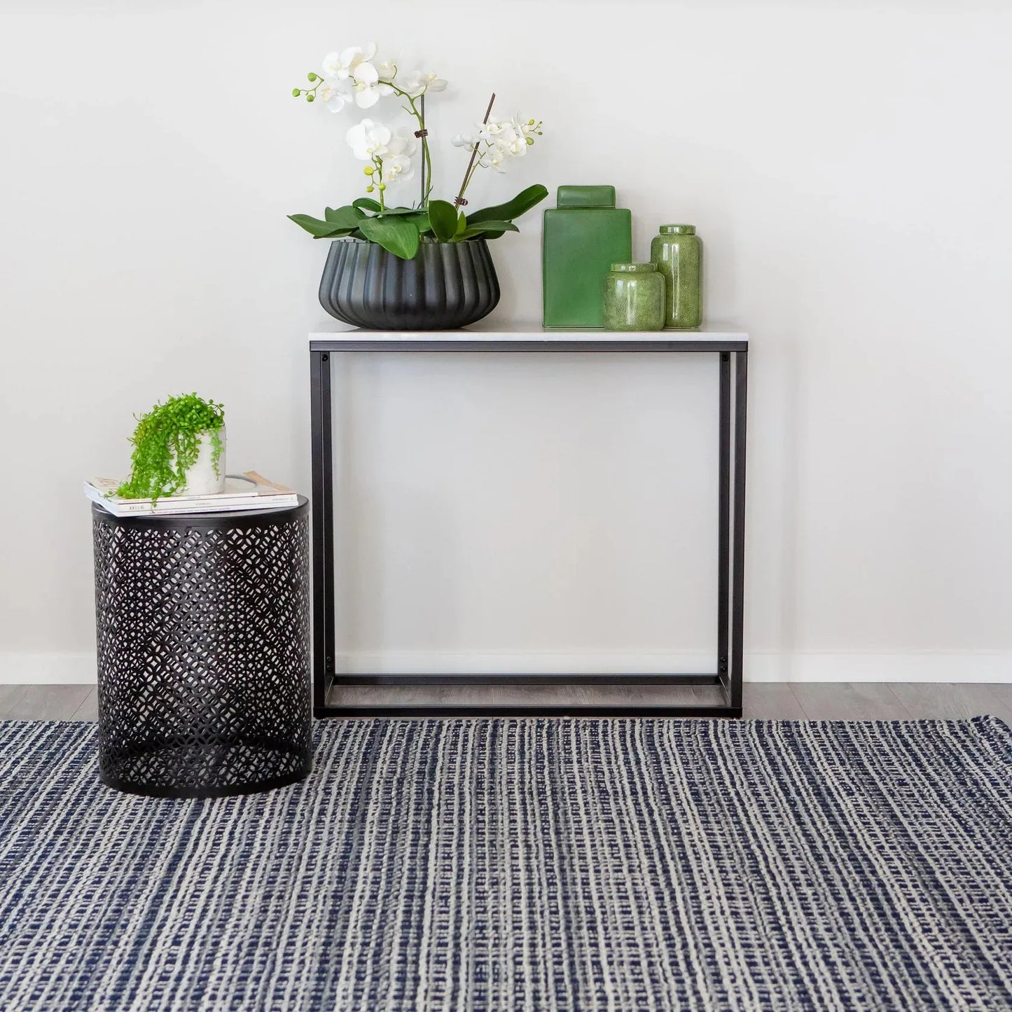 Jax Floor Rug - Deep Blue