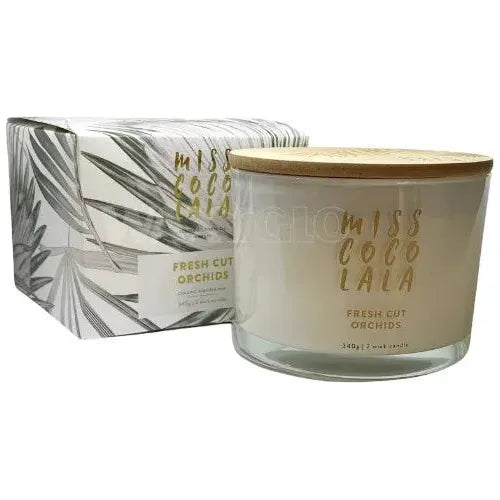 Fresh Cut Orchids Coconut Wax Jar Candle 340g