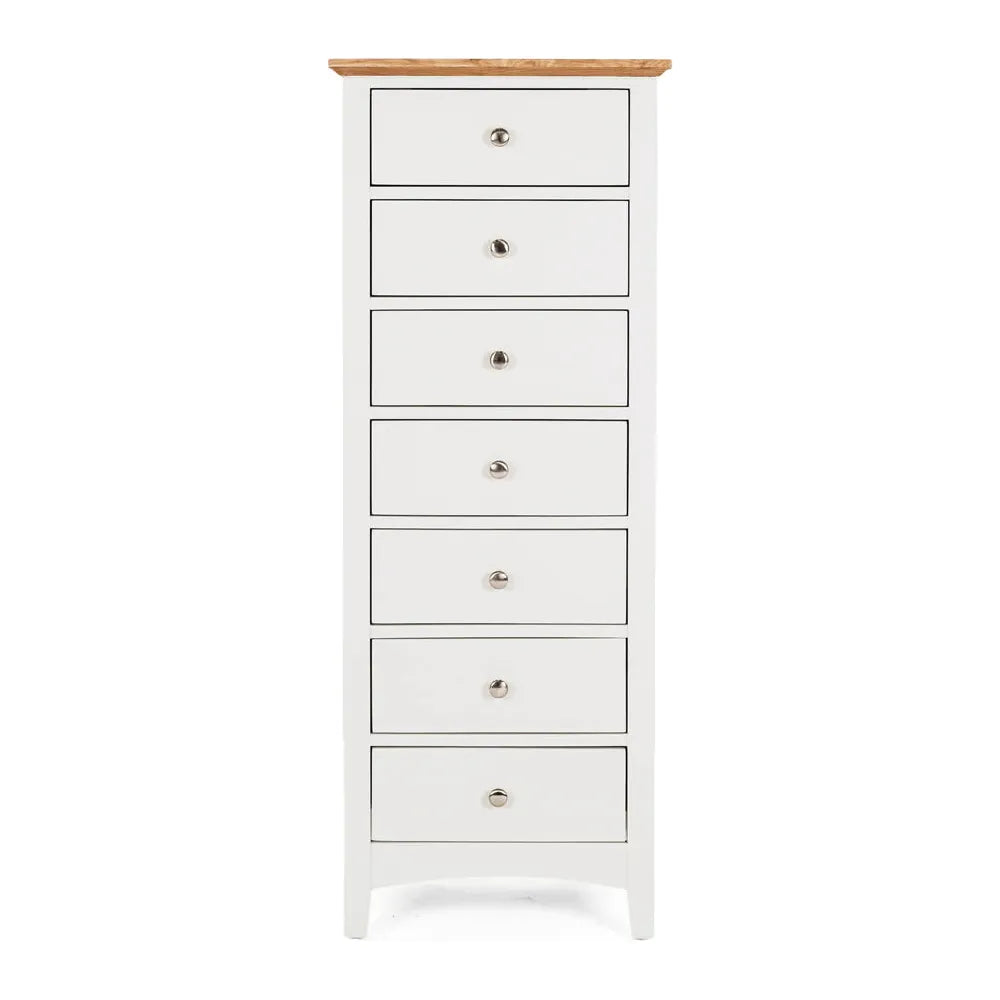 Jessica 7-Drawer Tallboy - Oak