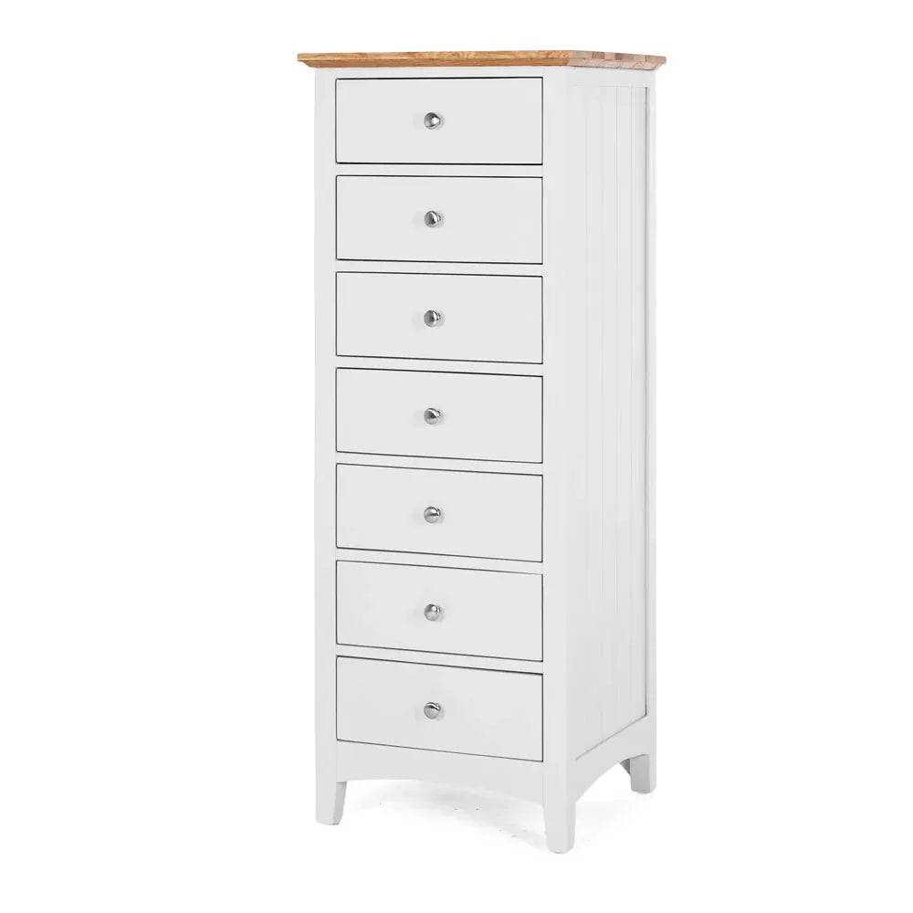 Jessica 7-Drawer Tallboy - Oak