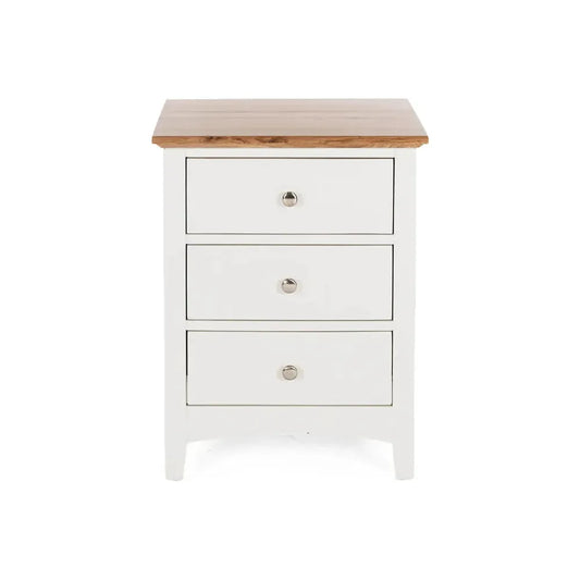 Jessica 3-Drawer Bedside - Oak