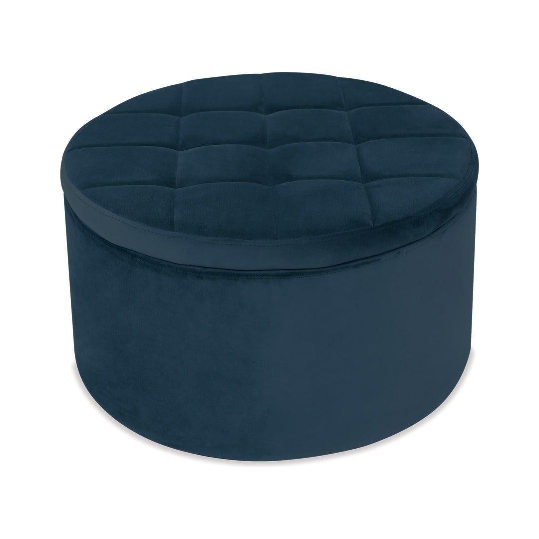 Chest Ottoman with Storage - Blue