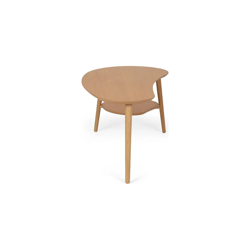 Oslo Shaped Coffee Table with Shelf