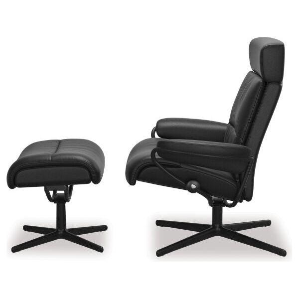 Tokyo Recliner with Adjustable Headrest - Cross Base