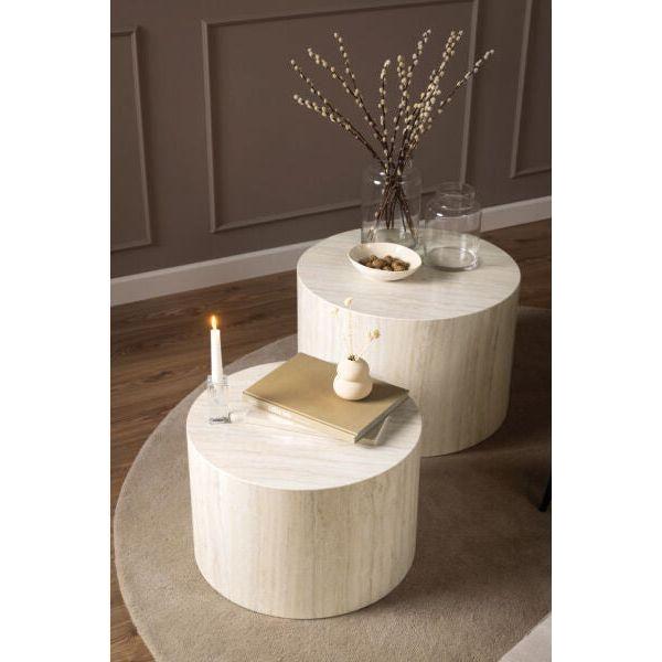 Dice Coffee Tables 2-pce Set - Round