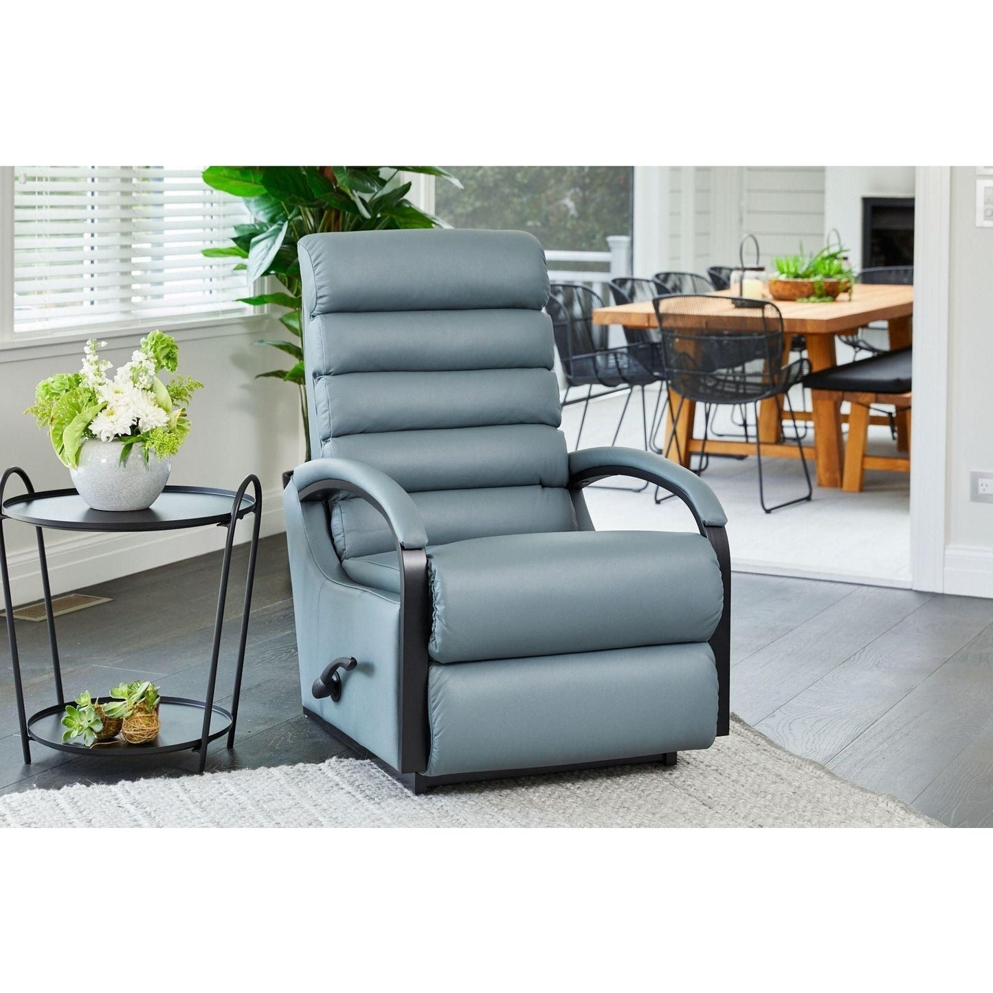 Anika Black Rocker Recliner - Leather