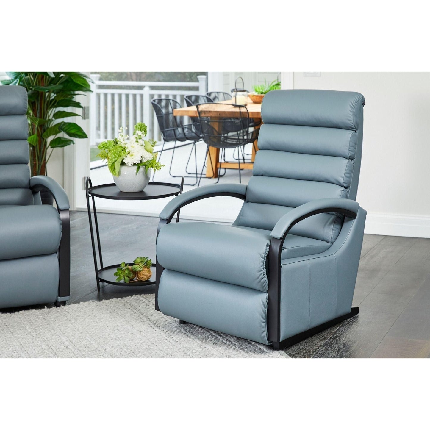 Anika Black Rocker Recliner - Leather