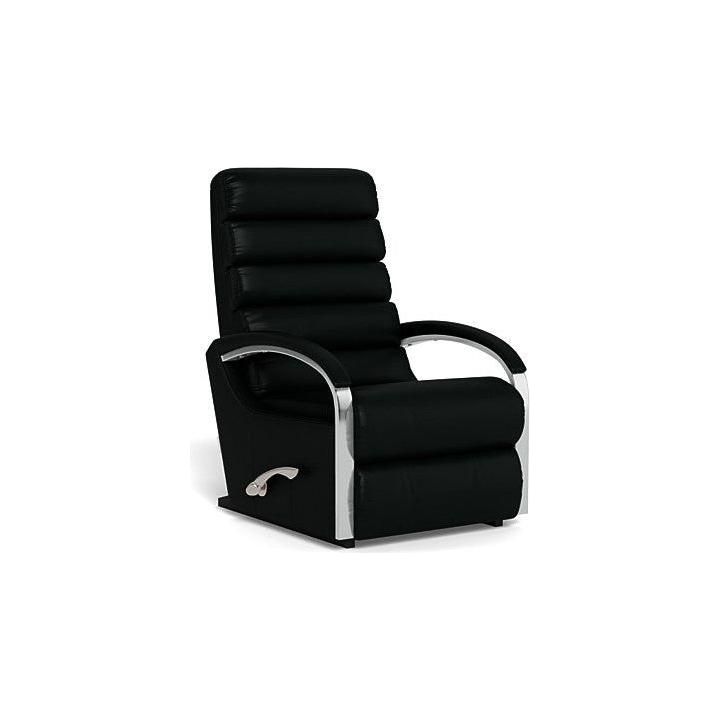 Anika Chrome Rocker Recliner - Leather