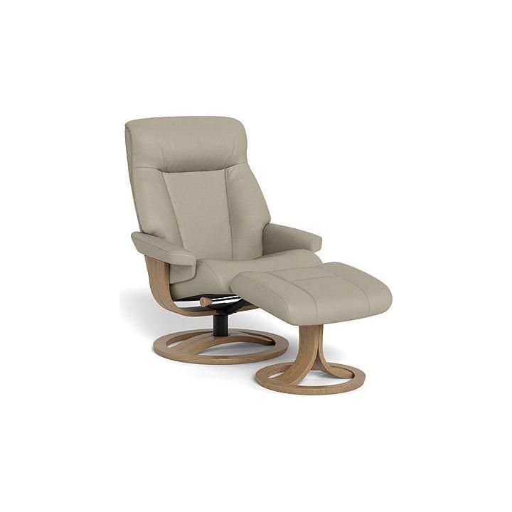Atlanta Recliner & Footstool - Leather