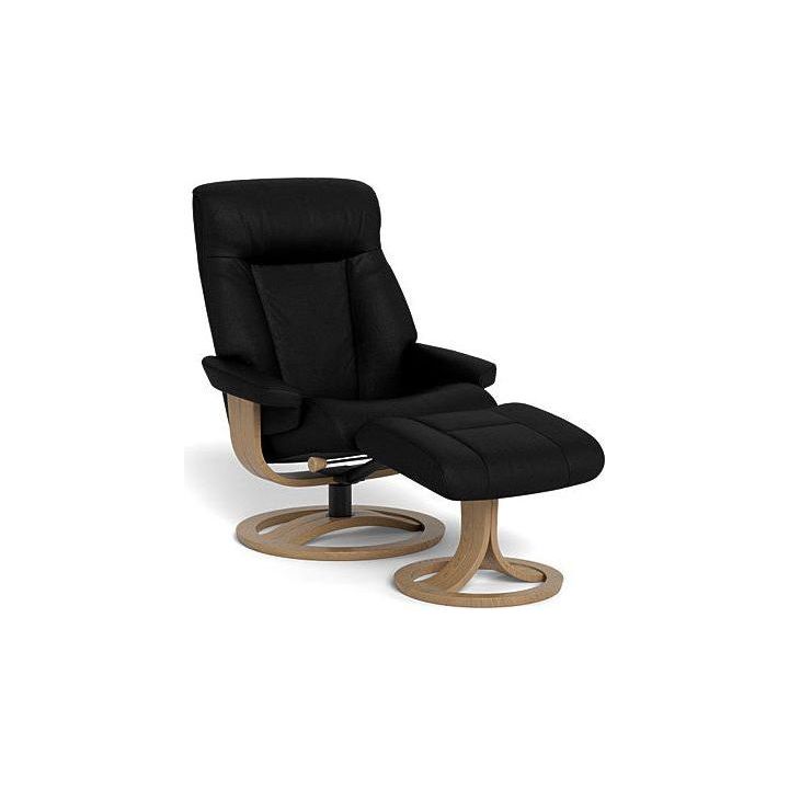Atlanta Recliner & Footstool - Leather