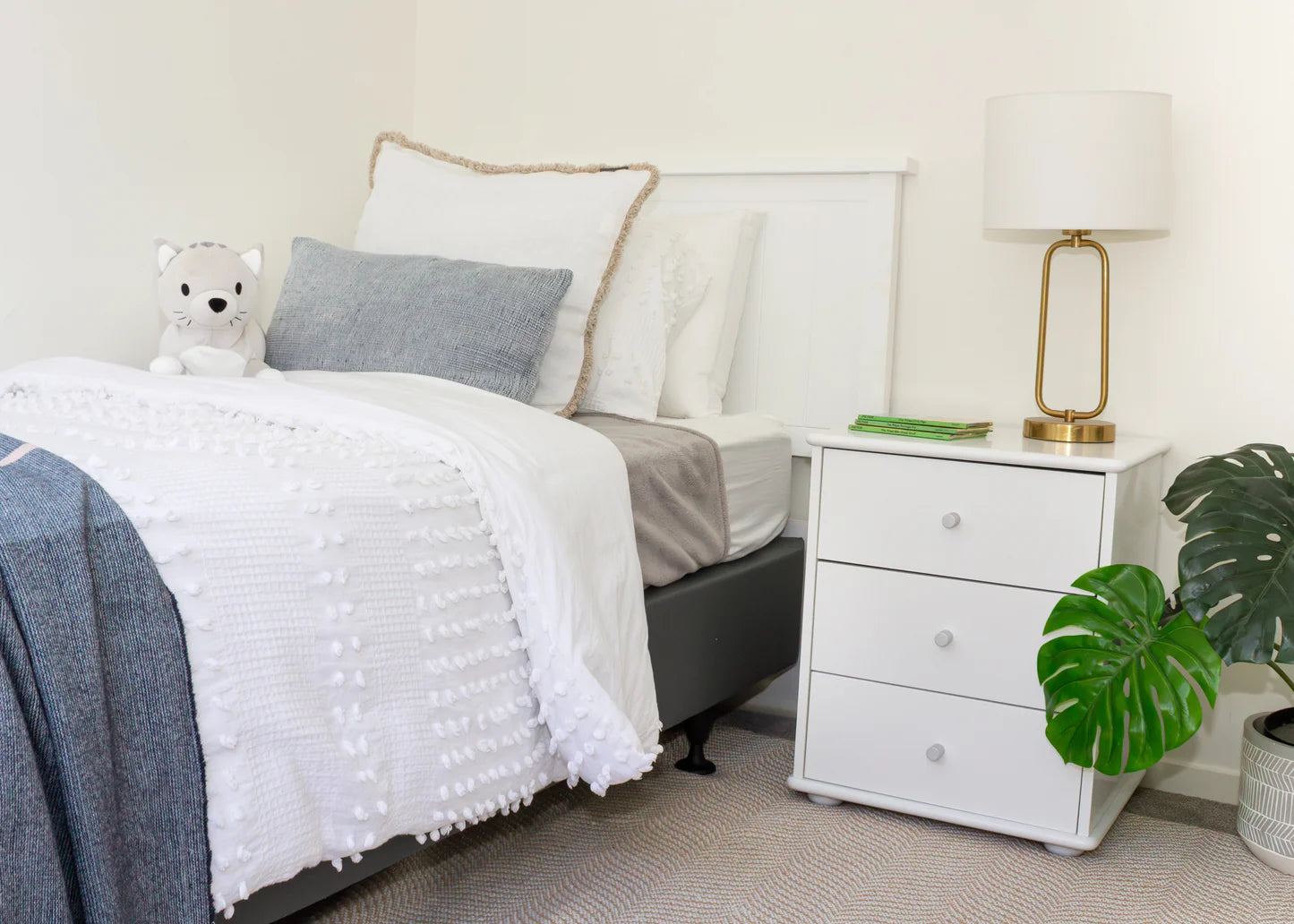 Bianca 3-Drawer Bedside