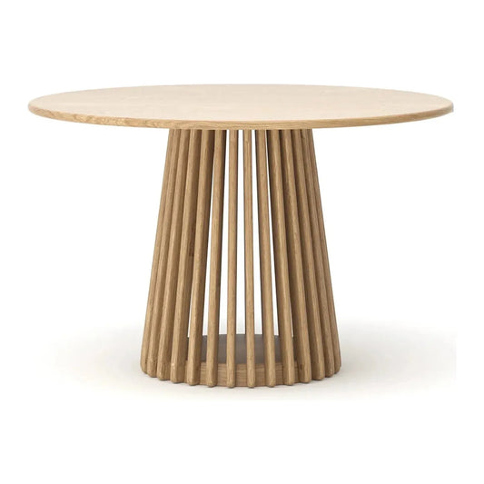 Bur Round Dining Table