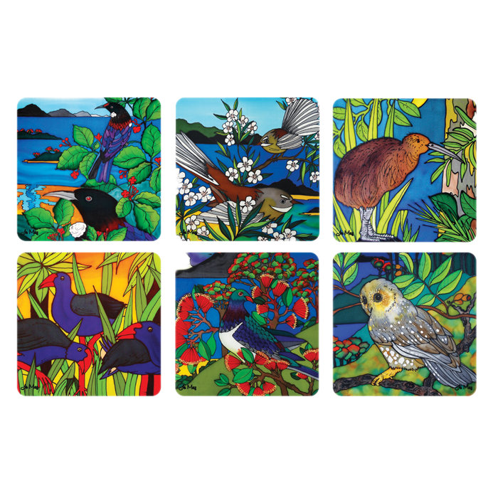 NZ Birds Coasters