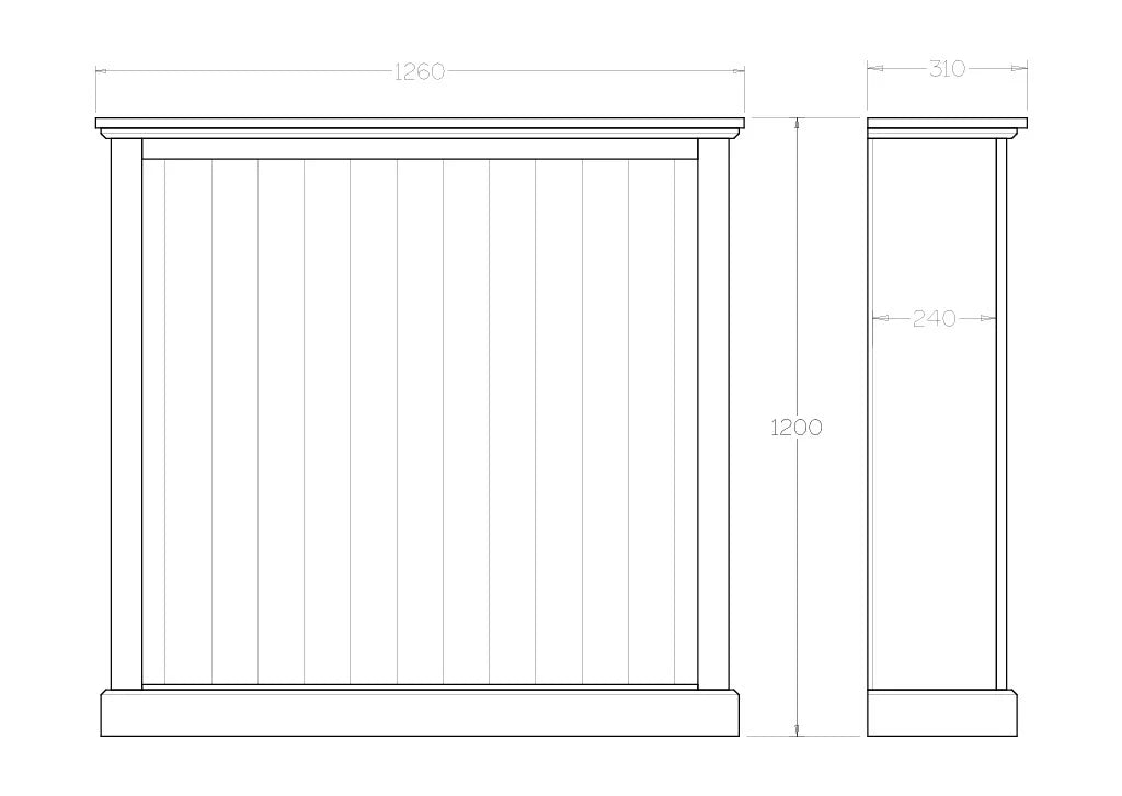 Charlton 1200x1260 Bookcase