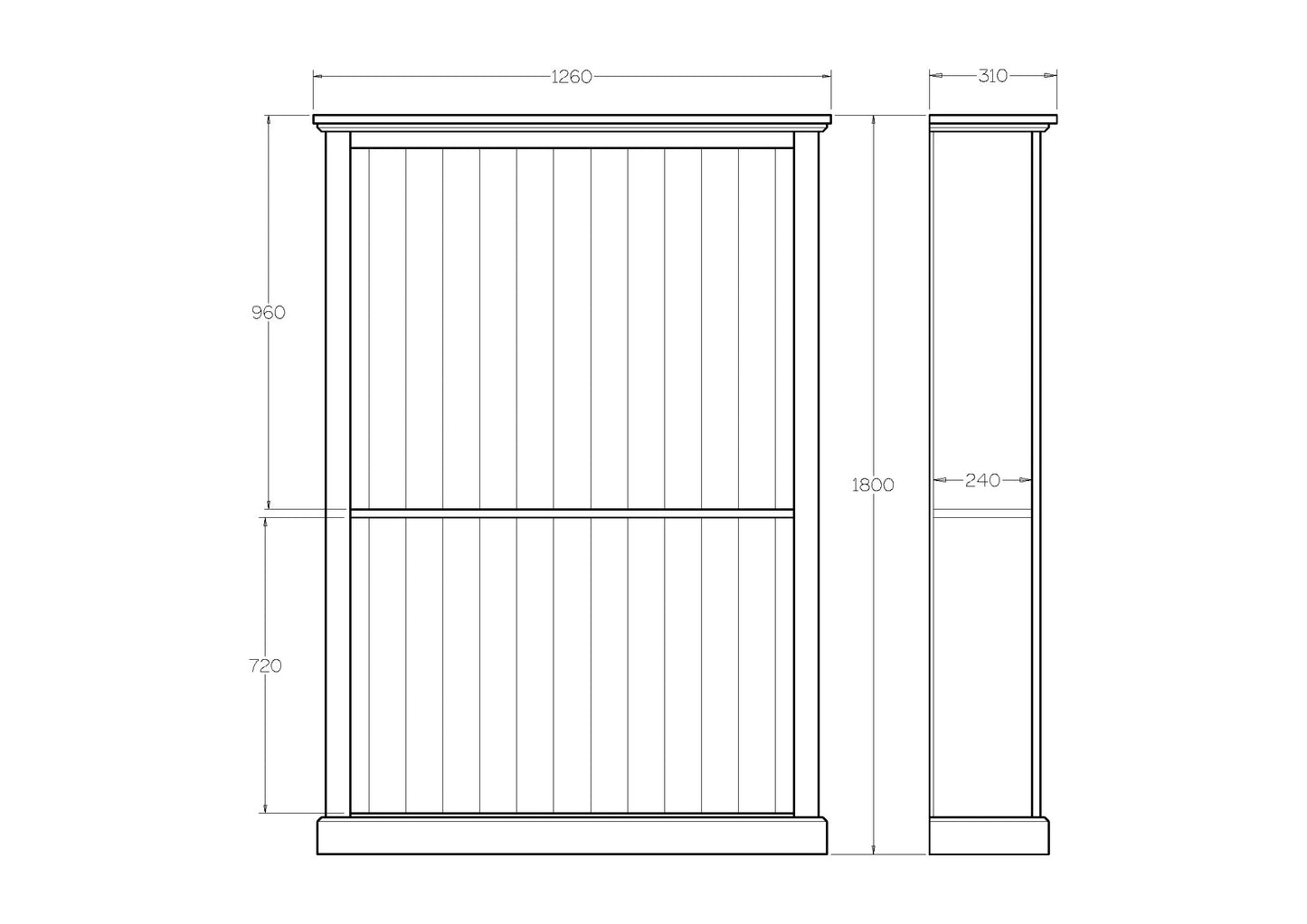 Charlton 1800x1260 Bookcase
