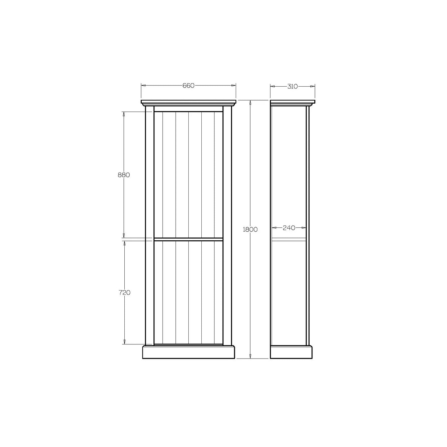 Charlton 1800x660 Bookcase