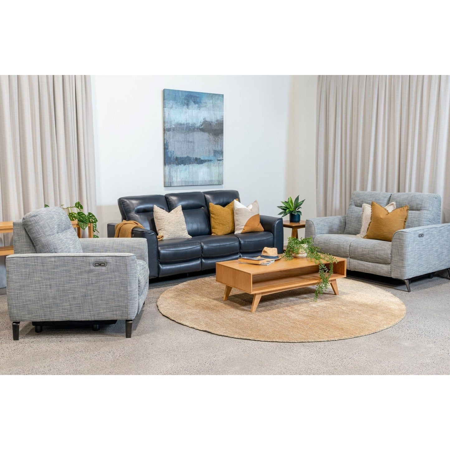 Colorado 3-Seater Power Reclining Sofa - Leather