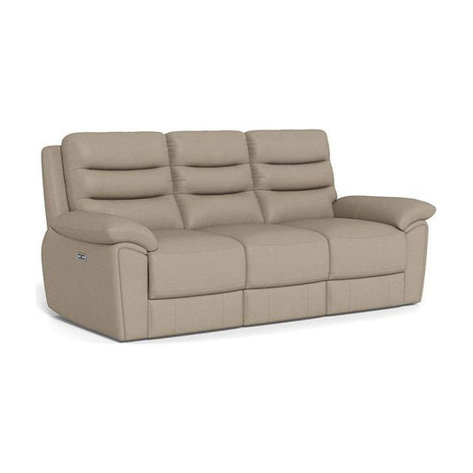 Derby 3 Seater Power Reclining Sofa - Leather