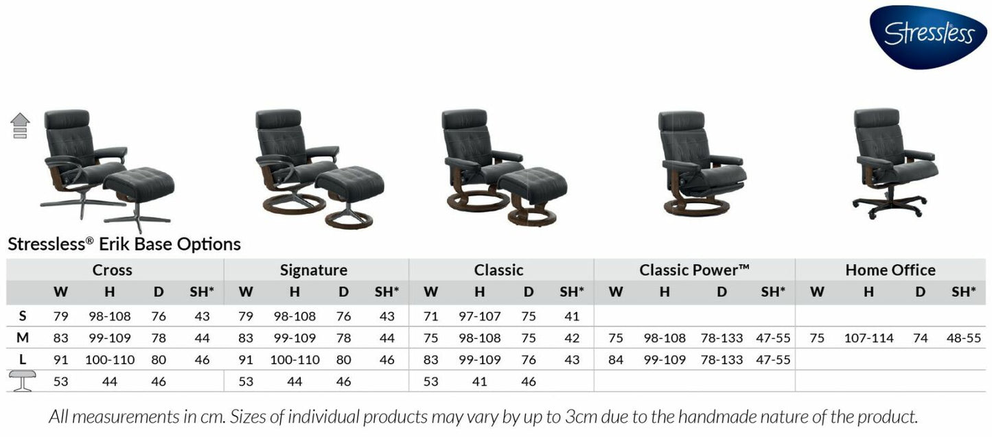 Erik Large Recliner - Cross Base