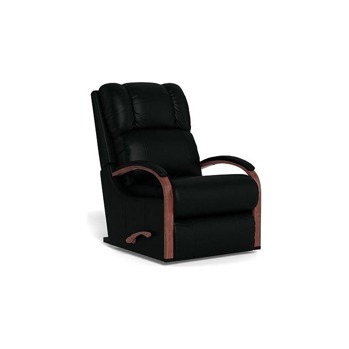 Harbor Town Mahogany Rocker Recliner - Leather