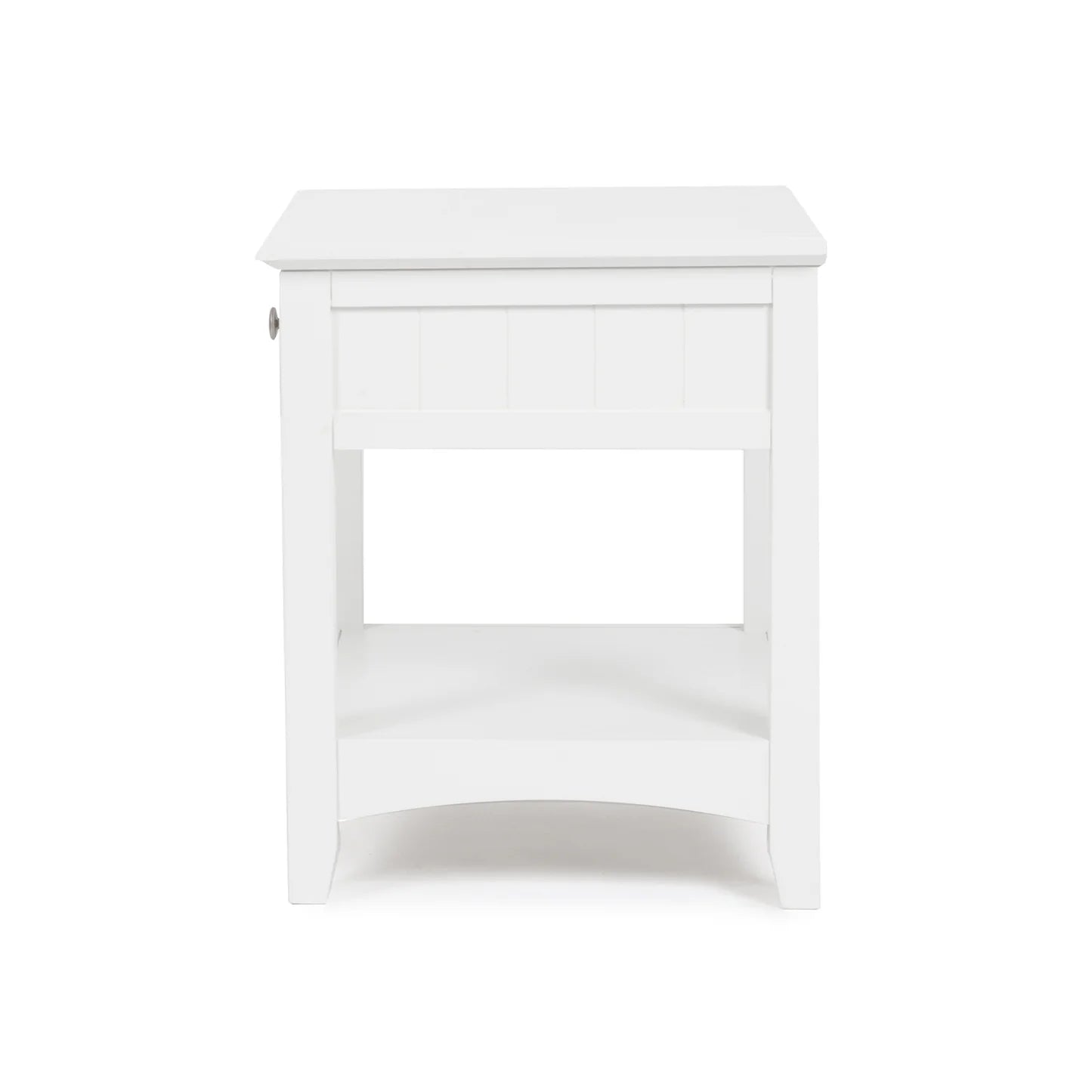 Jessica 1-Drawer Bedside - White