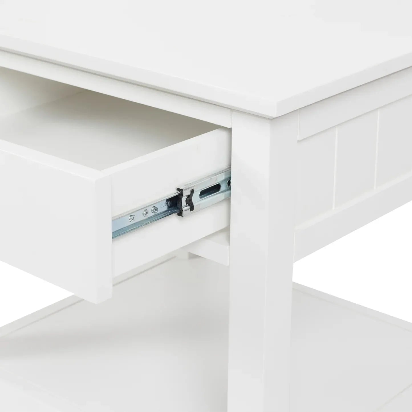 Jessica 1-Drawer Bedside - White
