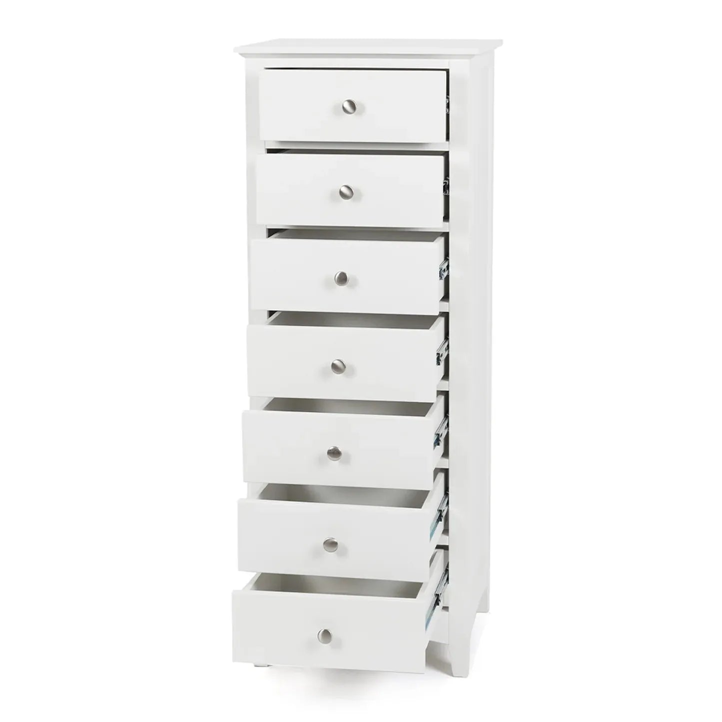 Jessica 7-Drawer Tallboy - White