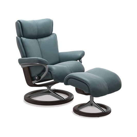 Magic Large Leather Recliner - Signature Base