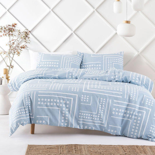 Reed Blue Duvet Cover Set