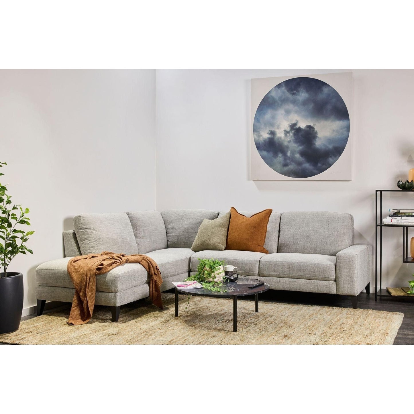 Prague 3 Seater with Corner Chaise RHF - Fabric