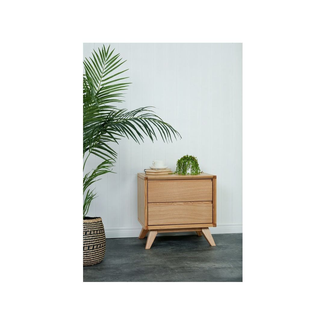Retro 2-Drawer Bedside