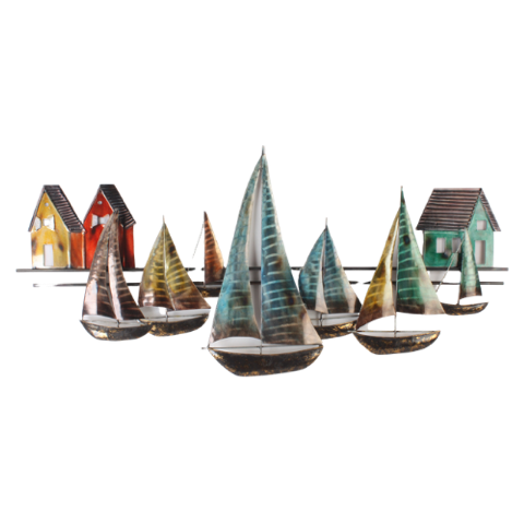 Sailing Regatta Metal Wall Art