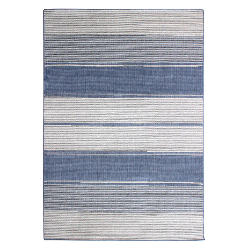 Eden Ocean Stripe Indoor/Outdoor Floor Rug