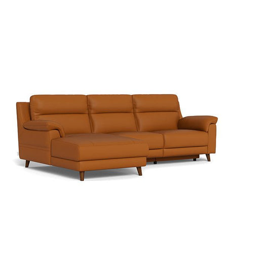 Sereno 2-Seater Power Reclining Sofa with LHF Chaise - Leather