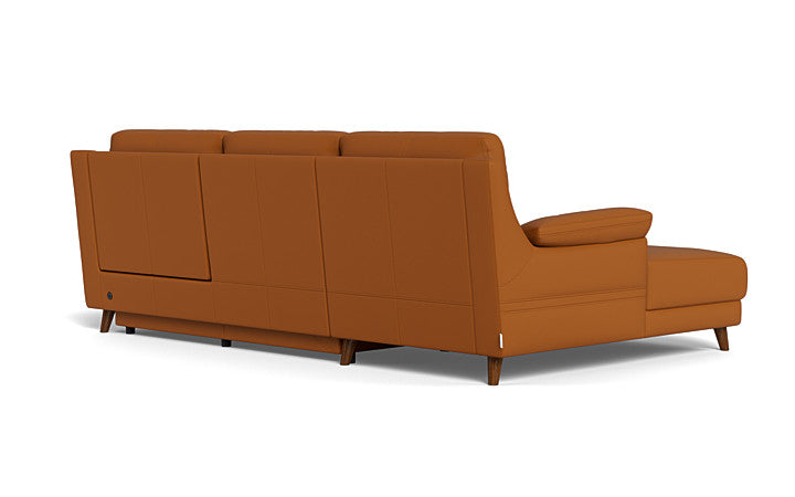 Sereno 2-Seater Power Reclining Sofa with LHF Chaise - Leather