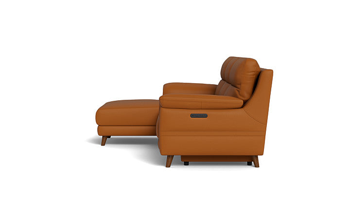 Sereno 2-Seater Power Reclining Sofa with LHF Chaise - Leather
