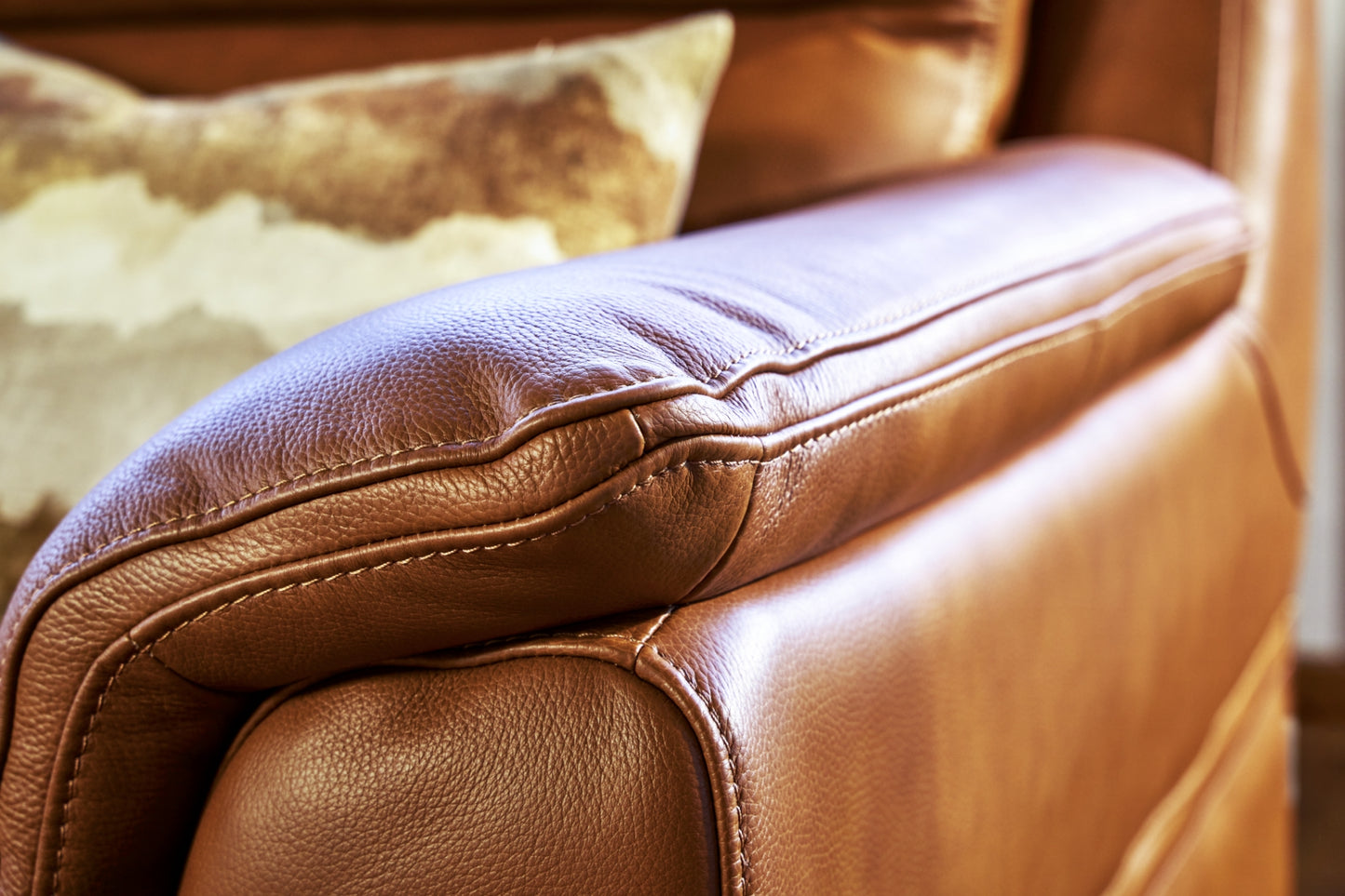 Sereno 2-Seater Power Reclining Sofa with RHF Chaise - Leather