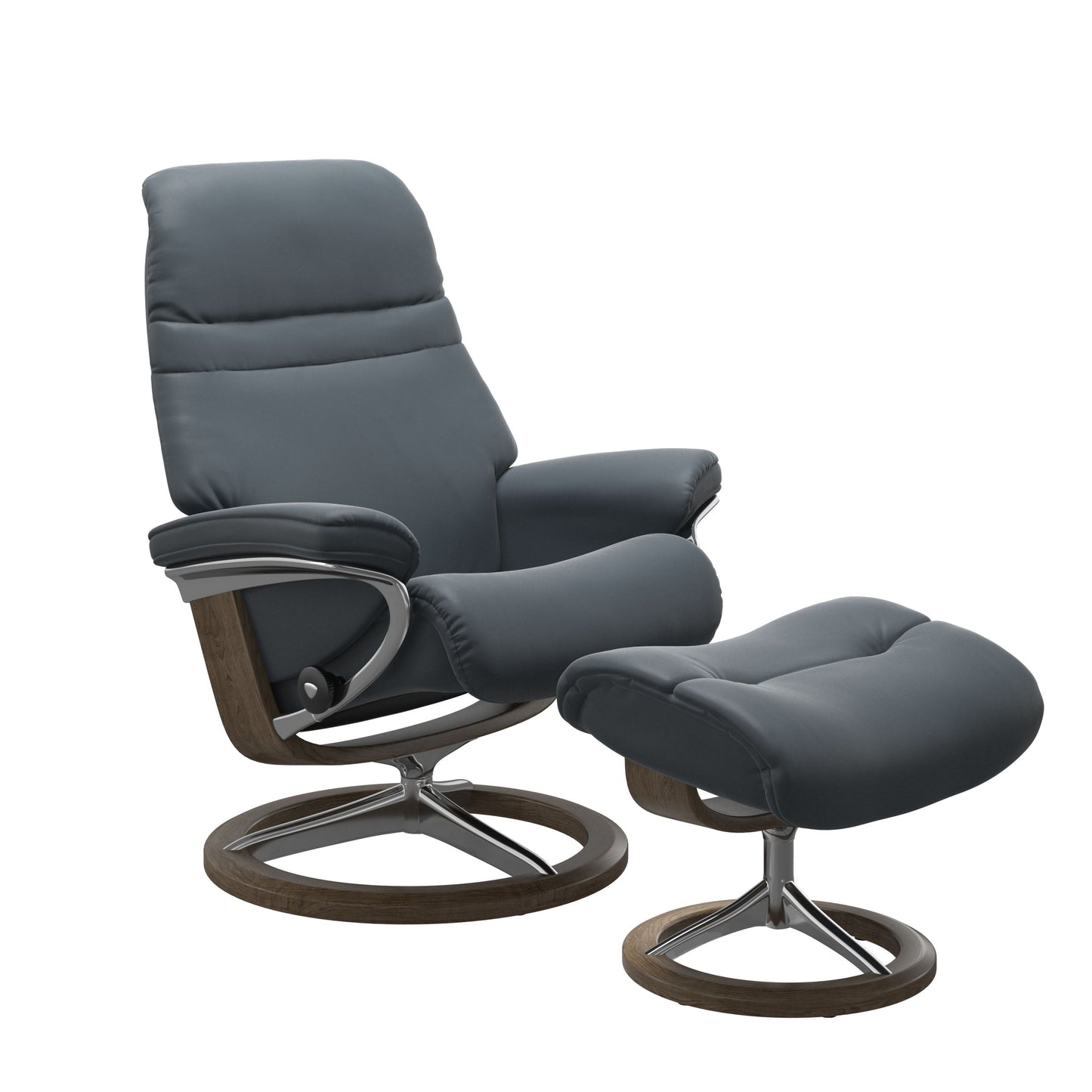 Sunrise Medium Leather Recliner - Signature Base