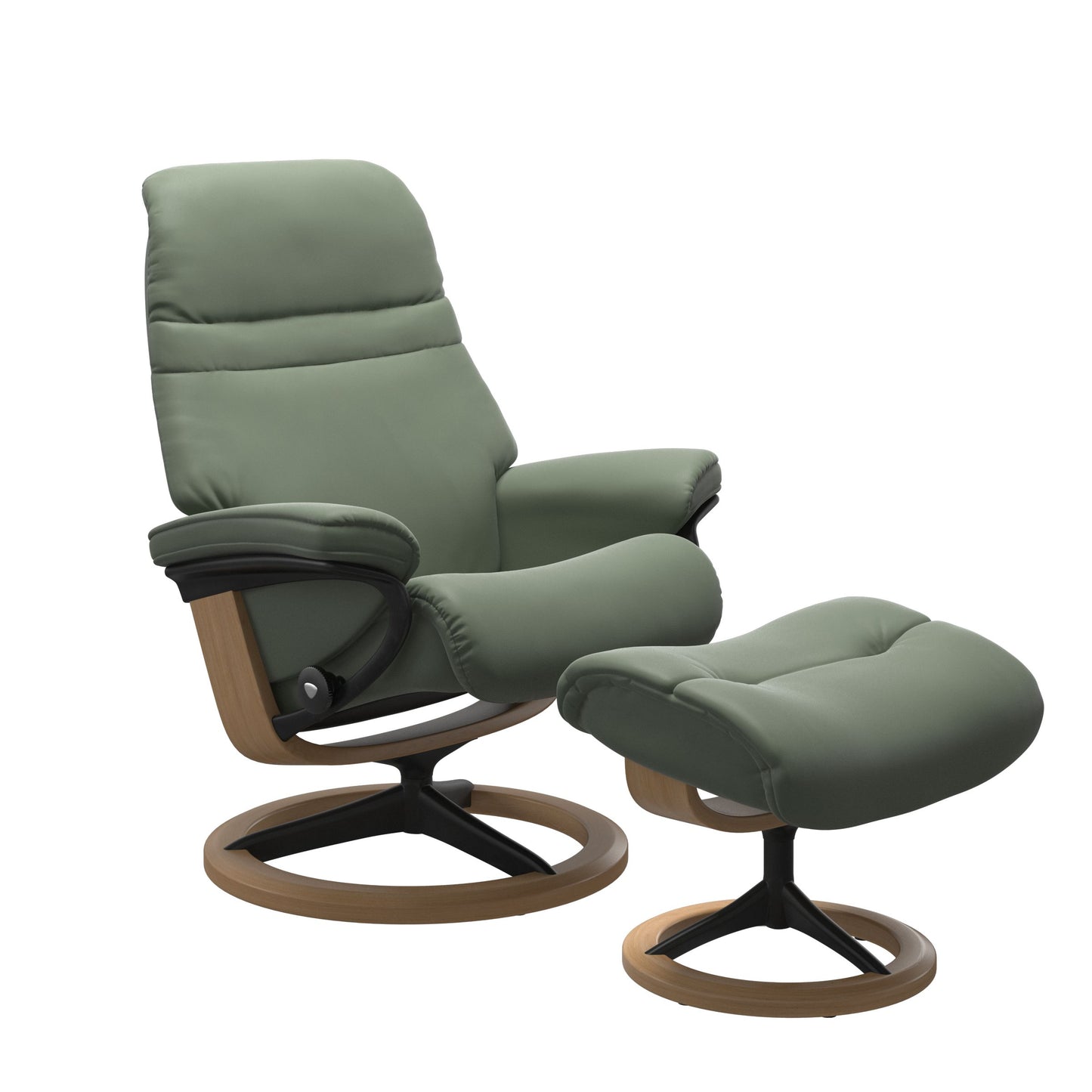 Sunrise Medium Leather Recliner - Signature Base