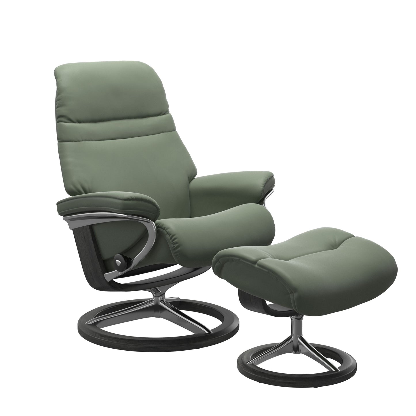 Sunrise Medium Leather Recliner - Signature Base