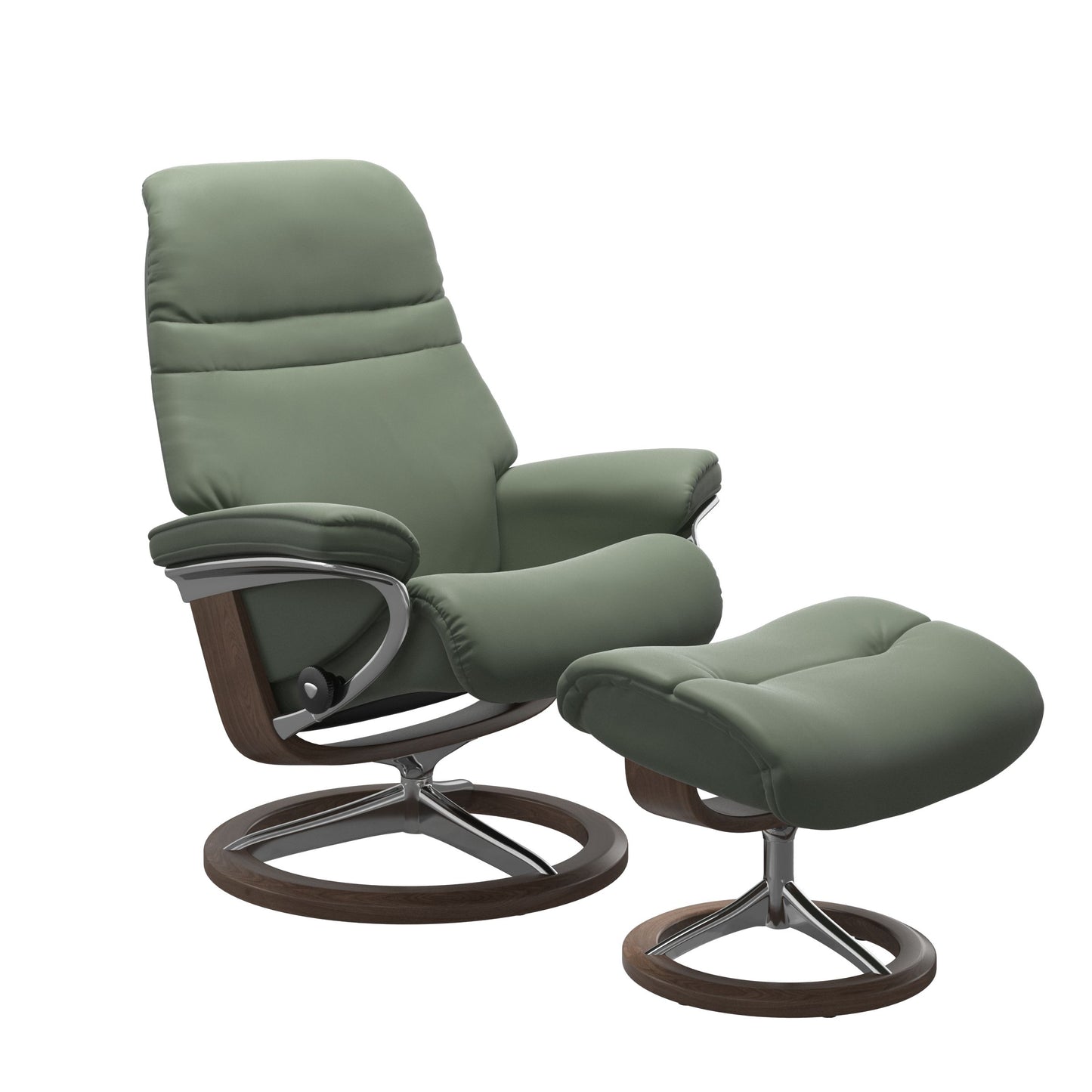 Sunrise Medium Leather Recliner - Signature Base