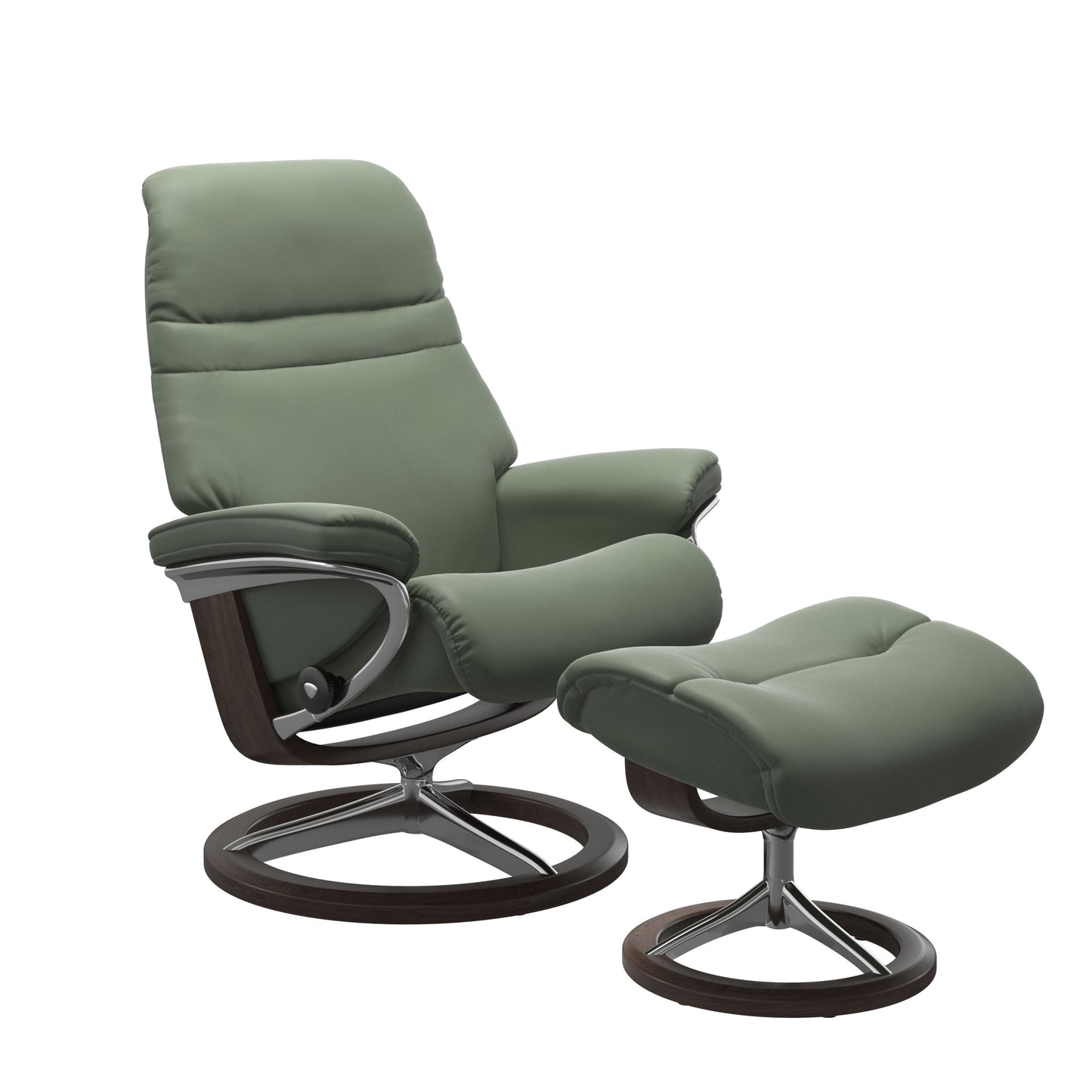 Sunrise Medium Leather Recliner - Signature Base