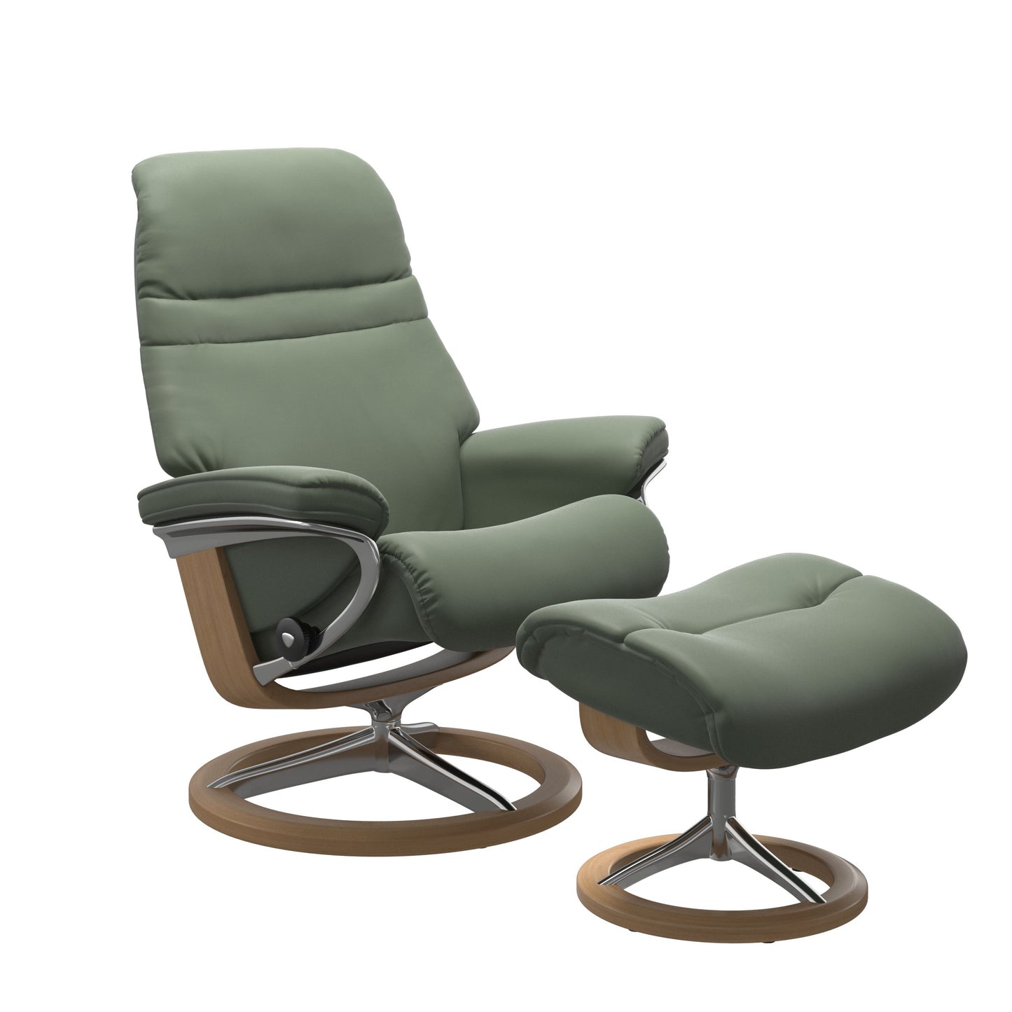 Sunrise Small Leather Recliner - Signature Base