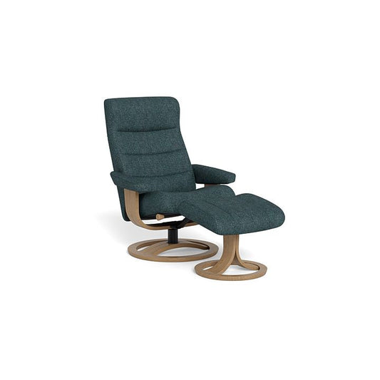 Tampa Recliner & Footstool - Fabric