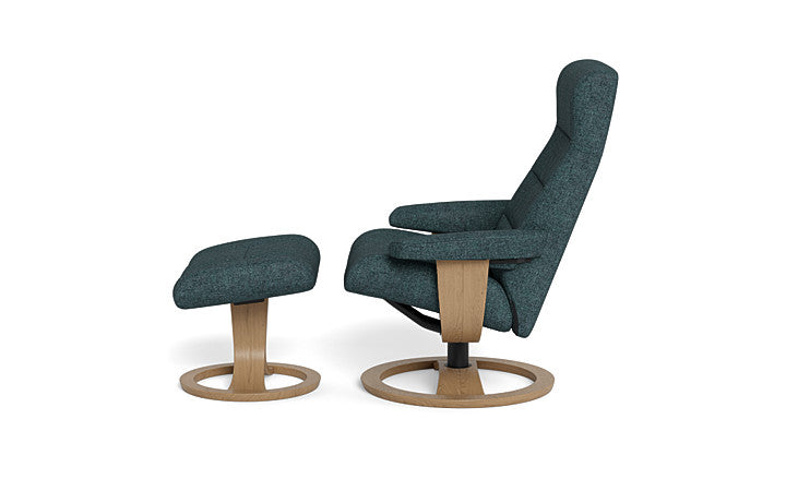Tampa Recliner & Footstool - Fabric