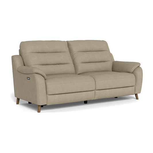 Vermont 3 Seater Power Reclining Sofa - Leather