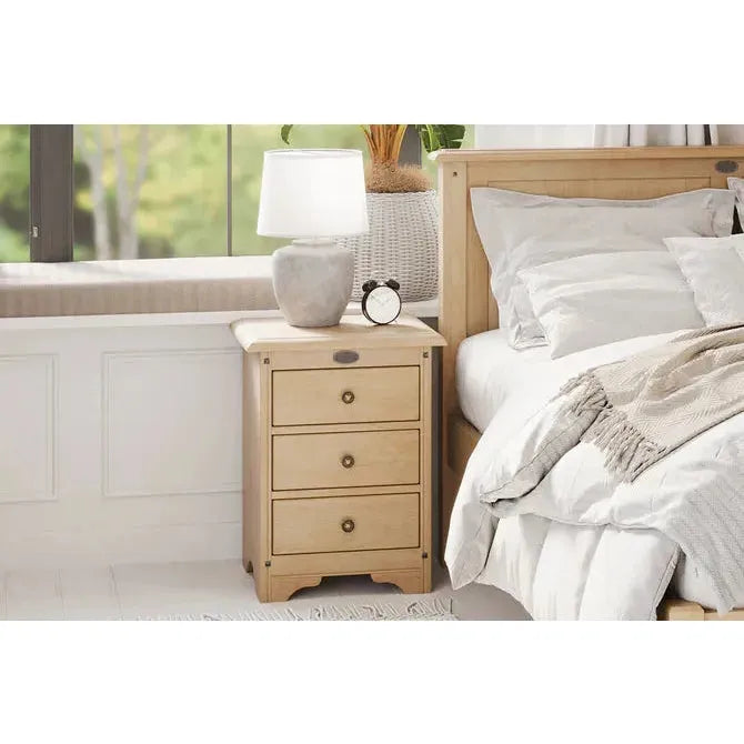 Villager 3-Drawer Bedside