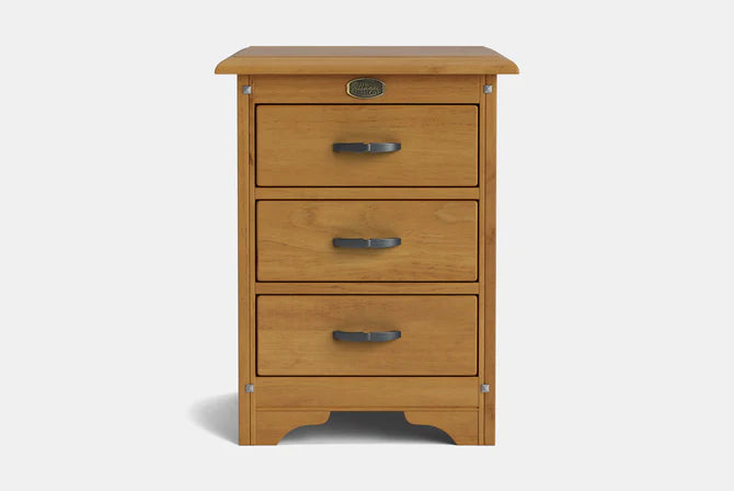 Villager 3-Drawer Bedside