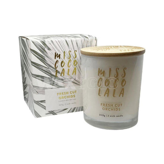 Fresh Cut Orchids Coconut Wax Jar Candle 300g