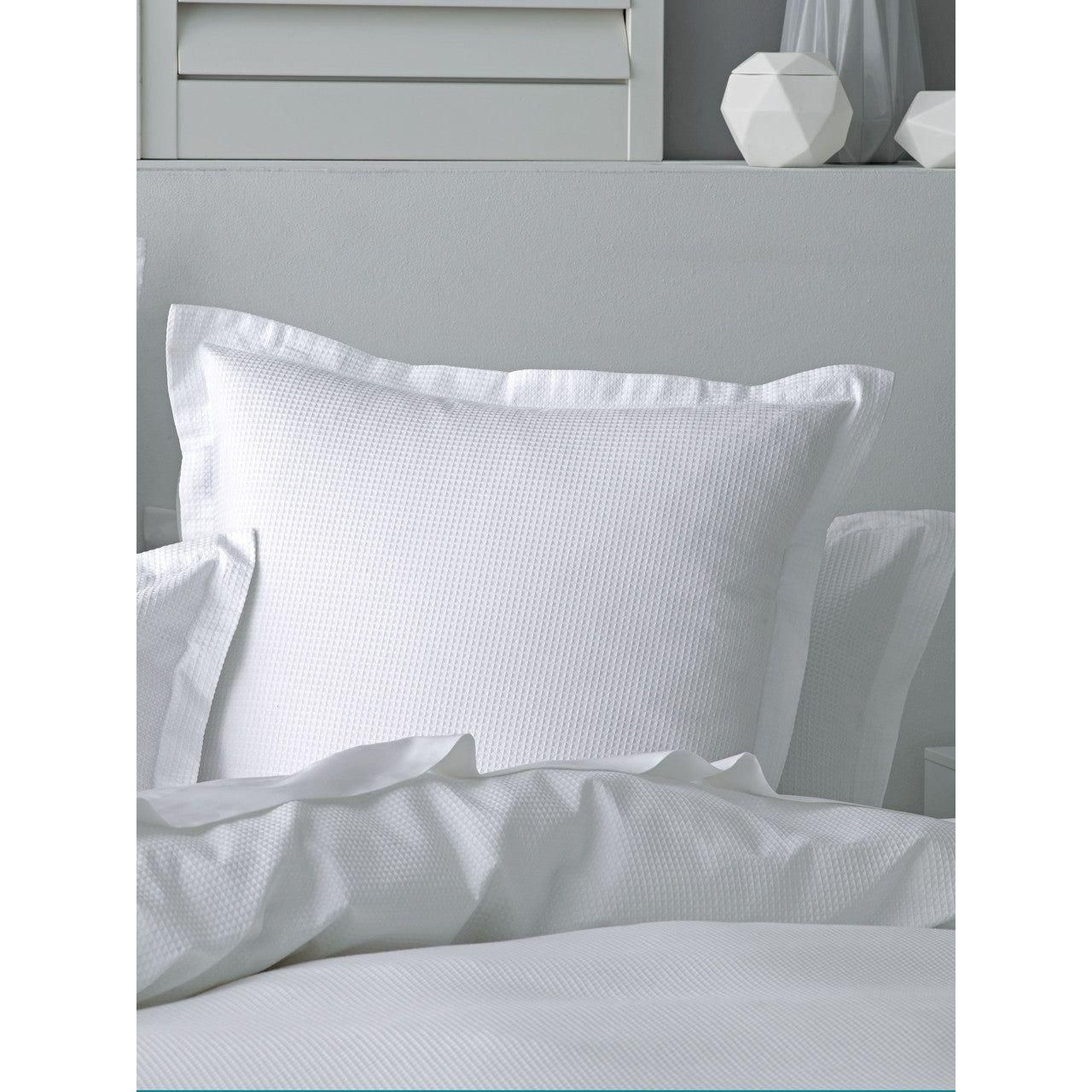 Nova Waffle White Duvet Cover Set